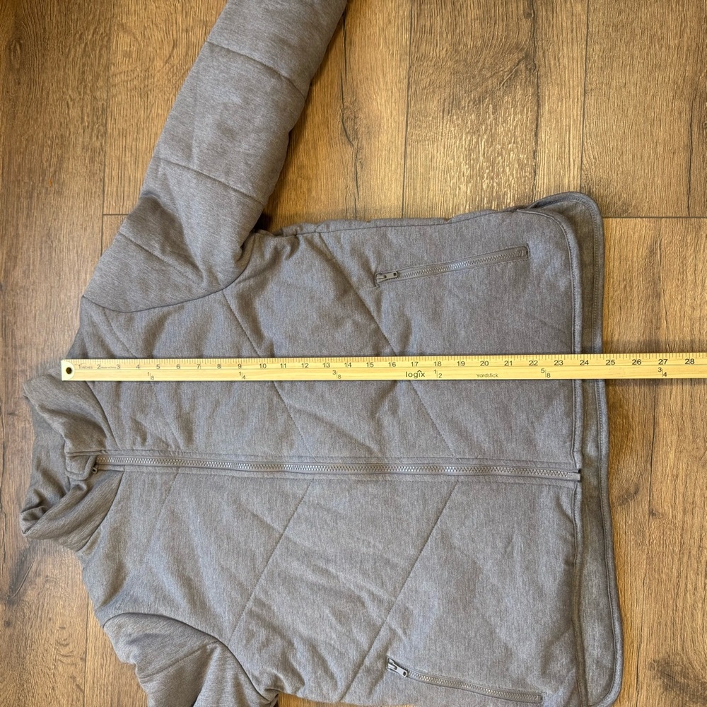 Three Dots Puffed Grey Jacket - image 7